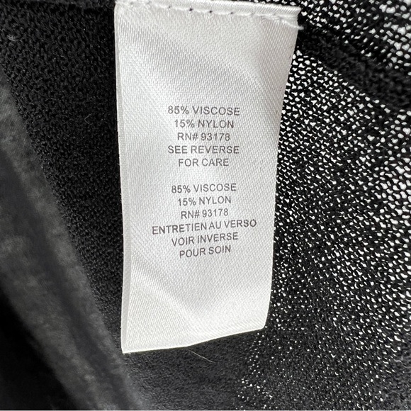 T Tahari Blouson Sleeve Long Cardigan in Black Size XS NWT (flaws) - Picture 6 of 10